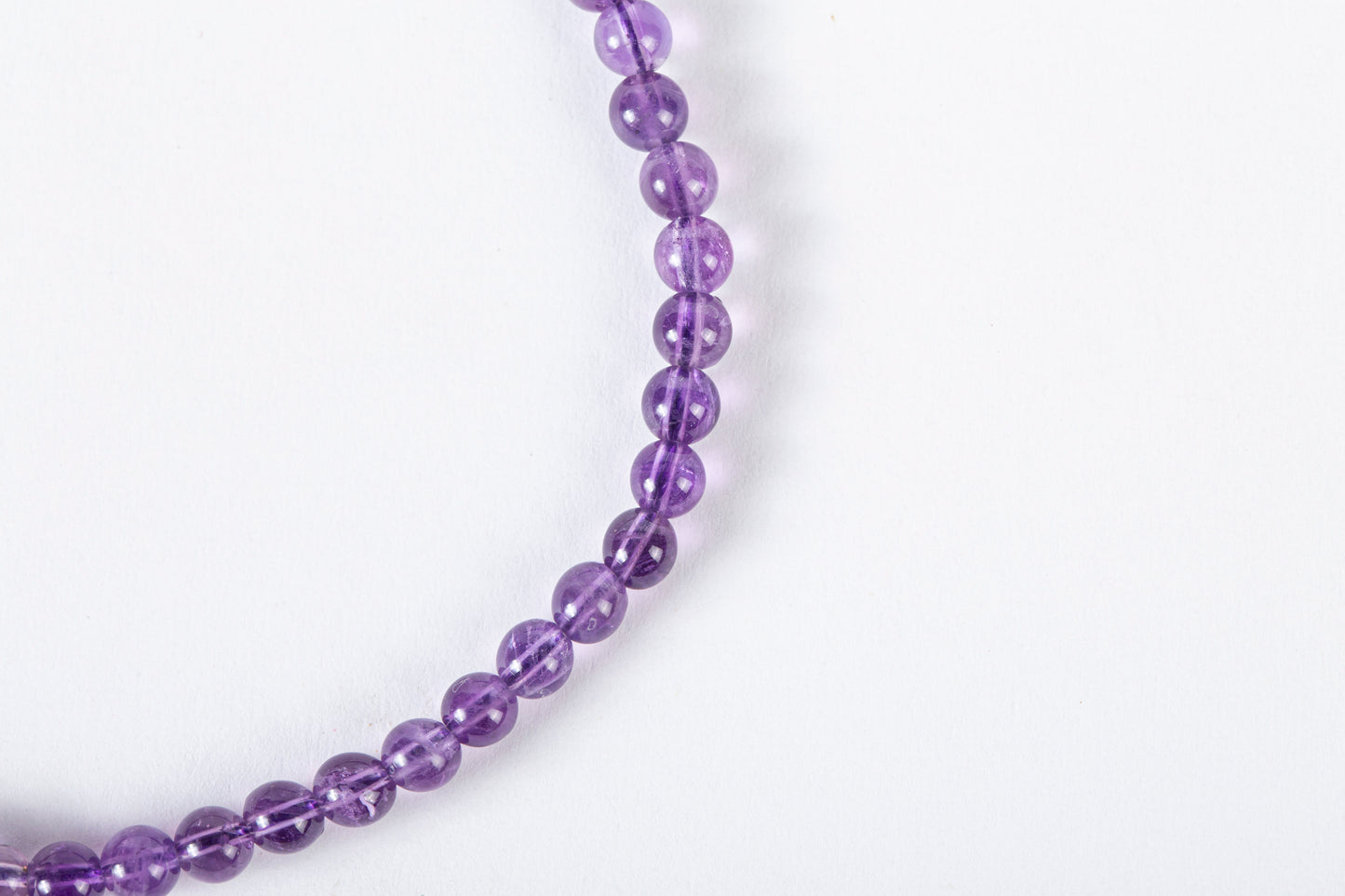 Purple Amethyst Rounded Beaded Pet Collar | Matching Bracelet & Necklace with Furry Friend